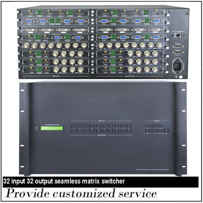 IR Remote Control RS232 HDMI Switcher Dengan Chassis 4K 32x32