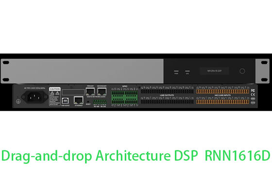 Prosesor Matriks DSP Dante  Prosesor DSP Audio Mixer DSP 16x16 | Arsitektur Drag-and-Drop