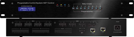 Prosesor Kontrol AV yang dapat diprogram dengan 8 Port RS-232, 8 Saluran IR, dan 16 klien simultan untuk Otomasi Terpusat