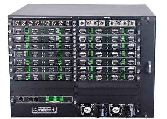 40x40 Modular HDMI Video Wall Processor dengan 4K604:44 dan 16-Window Display untuk Video Wall Matrix Controller Systems
