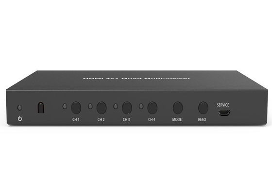 HDMI Quad 4x1 Multiviewer maksimum 1920x1080P 60Hz Resolusi Video