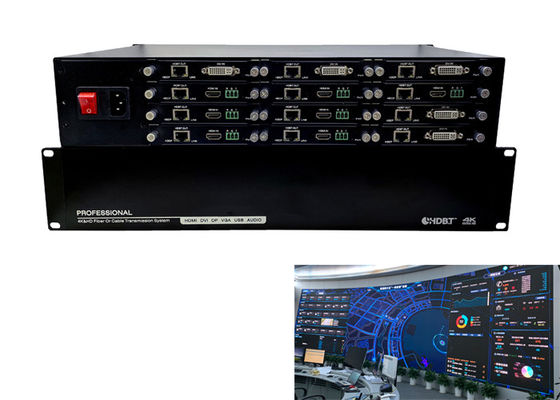12 Port Pemancar HDBT Extender Hdbaset Ke Hdmi Converter 4k