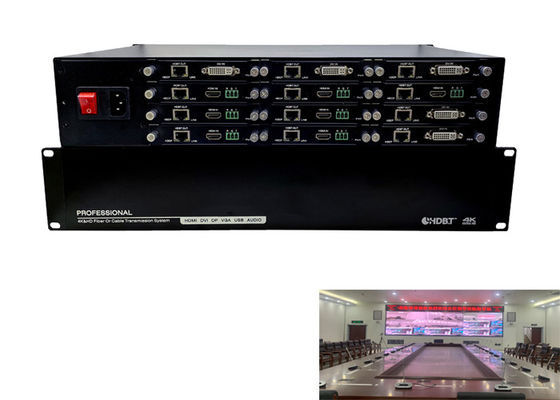 CAT5e / 6/7 12 Port HDMI HDBaseT Extender Splitter PoC Dual IR RS232 3D