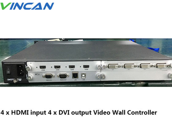 4K HDMI Video Wall Controller Untuk Tampilan Monitor LCD Ultra Tipis Full HD
