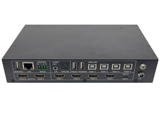 5x Input Dan 2x Output Seamless UHD Video Switcher Dengan Multiview Dan KVM Control