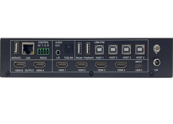 5x Input Dan 2x Output Seamless UHD Video Switcher Dengan Multiview Dan KVM Control