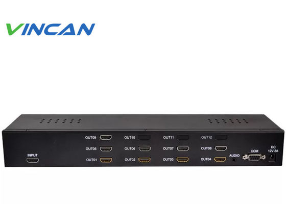 4k*2k 60Hz 3x3 HDMI Video Wall Processor dengan Sumber Sinyal VGA HDMI