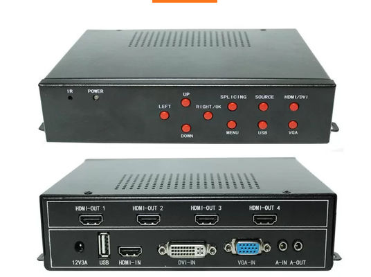 Prosesor dinding video 4K UHD profesional untuk tampilan multi-layar