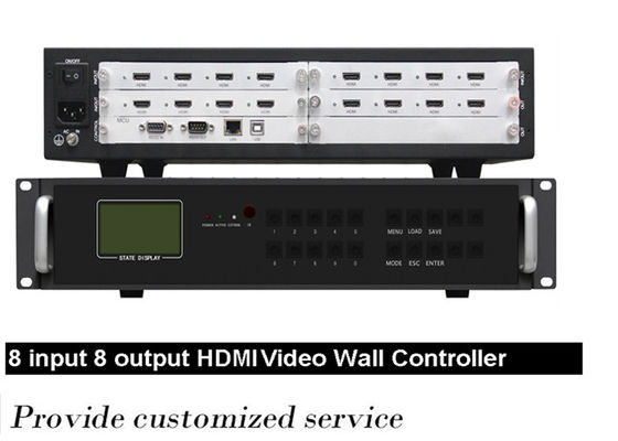 2x2 2x4 Signal Modular Video Wall Controller Untuk Layar LCD HDMI Output Port