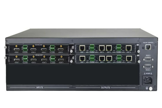 8 x 8 HDMI HDBaseT Matrix dengan 8 pcs dari 70 meter penerima DVI dan Komponen Output