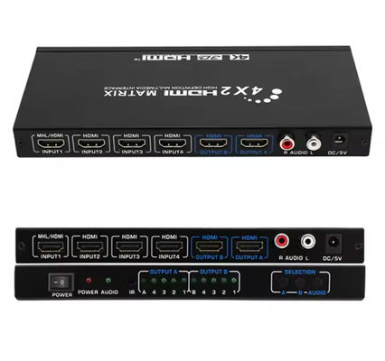 High Resolution HDMI Matrix Switcher Dukungan HDCP2.2 Dan 4Kx2k 60Hz