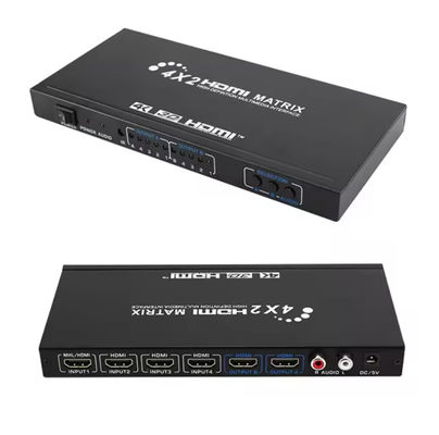 HDMI 4X4 HDMI1 4 Matrix Switcher 4x2 4K HDR HDMI HDCP 2.2 Matrix Switcher