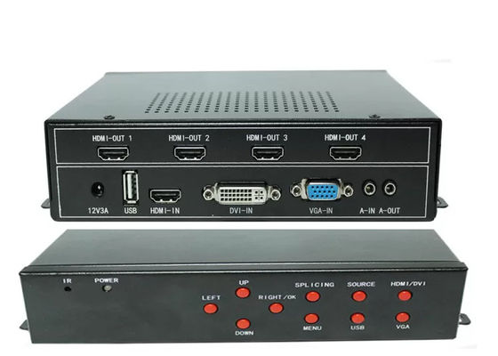 4K LCD Video Wall Controller dengan HDMI, DVI