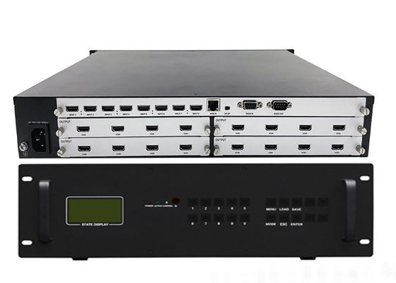 Pengontrol Dinding Video Modular dan Prosesor Dinding Video dengan 3840x2160 60Hz, Mode Kontrol IP, dan Catu Daya Ganda