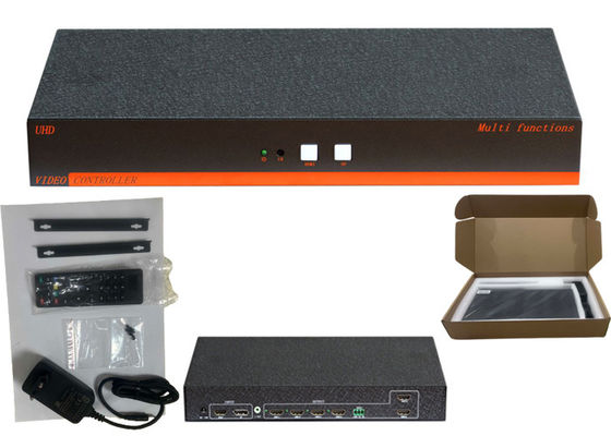 Serial Port D-type Connector HDMI Video Wall Controller 2x1 Wall Modes Dukungan ODM