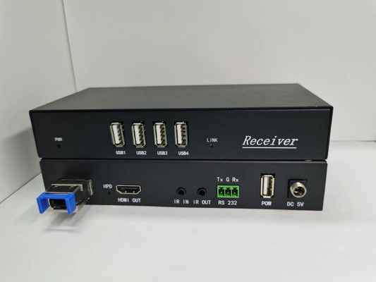 Kabel optik 4K 60Hz MPO HDMI dengan IR Input/Output 18Gbps Data Rate hitam