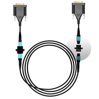 Kinerja tinggi hingga 4K 3480x2160 30Hz MPO Fiber Cable DVI untuk Transfer Data Superior
