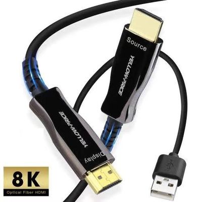 Resolusi 4K HDMI Kabel Serat Optik Kompatibel dengan HDMI 2.0 Zero Signal Loss