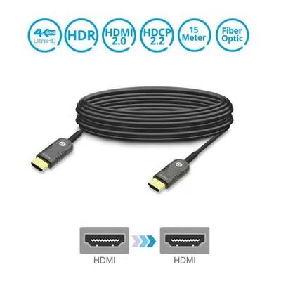 "Kabel Serat Optik HDMI 2.0 Berkecepatan Tinggi - 4K @ 60Hz, 18GbpsDukung Ultra HD
