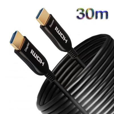 Kabel Fiber Optic HDMI Jarak Panjang Transmisi Video 4K / 8K