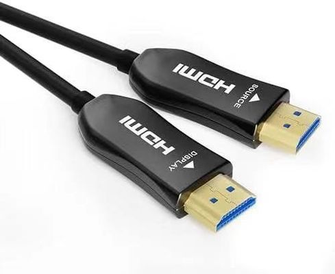 10.2Gbps Kabel Serat Optik HDMI dengan Protokol HDMI 2.1 untuk 10 Meter Transmisi Kabel Optik HDMI Aktif