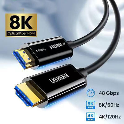 Resolusi 4K 60Hz HDMI 2.1 Kabel Serat Dengan Dukungan HDR Jarak Panjang