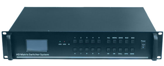 Ethernet Control Max Resolution 1080p Video Matrix Switcher 17,3 X 11,8 X 3,5 inci