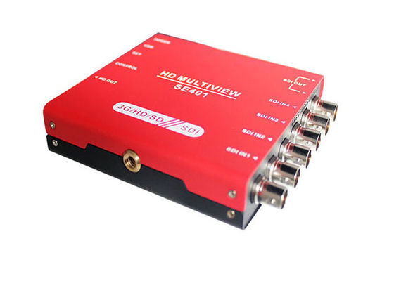 3G/HD/SD-SDI Quad Multiviewer dan Switcher dengan Audio Meter Display