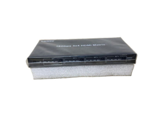 4X4 HDMI Matrix Switcher dengan beberapa pilihan kontrol dan output 4K