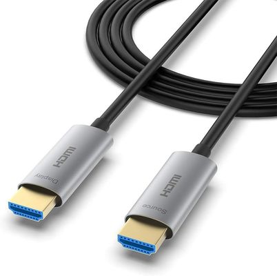 Kabel serat optik HDMI 1080P profesional dengan HDCP V2.3 dan tingkat refresh rate 60Hz yang didukung