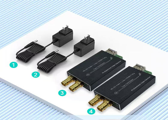 12G SDI Optical Video Extender. Sinyal 1080p berkualitas tinggi melalui serat optik.