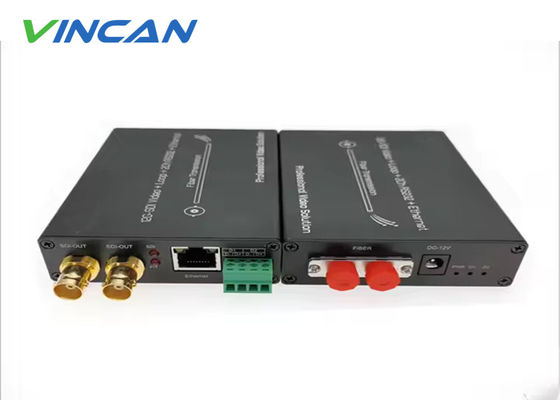 12G SDI Uncompressed 4K Video Fiber Extender Transmisi Optik UHD Real-Time