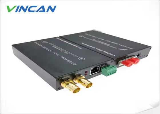 12G SDI Uncompressed 4K Video Fiber Extender Transmisi Optik UHD Real-Time