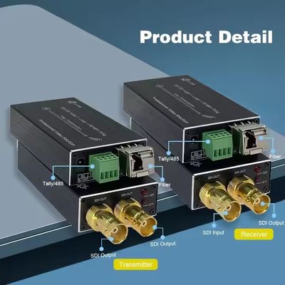 12G SDI Optical Extender untuk sinyal jarak jauh 4K lossless
