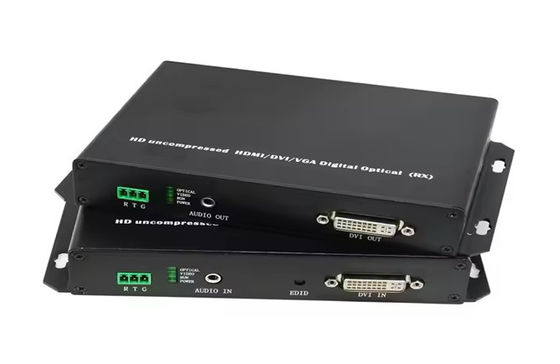 DVI Fiber Optic Extender 20km 1080p@60Hz Transmisi DVI-D Dual Link