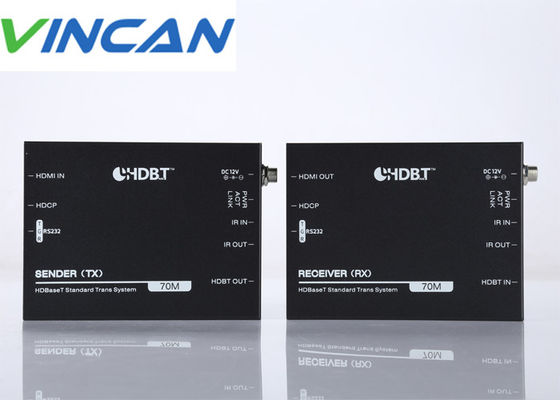 HDbaset HDMI Extender Over Single 70m CAT6 Dengan Dukungan IR POC, RS232 4k 60hz