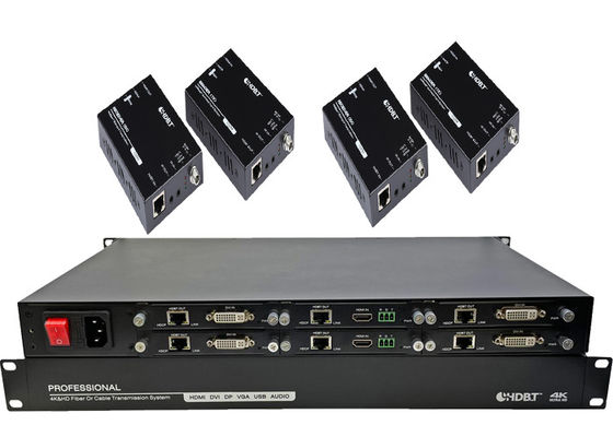 4K HDMI HDBaseT Transmitter dan Receiver 6 port extender dengan POC Power