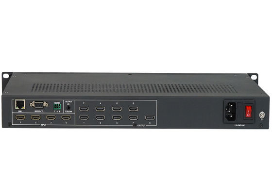 Prosesor video wall 3x3 HDMI dengan 4 Input 9 Output