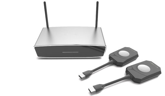 Dongle Adaptor Tampilan HDMI Nirkabel Input 4K Output 1080P dengan Output HDMI VGA Ganda untuk Streaming PC Laptop