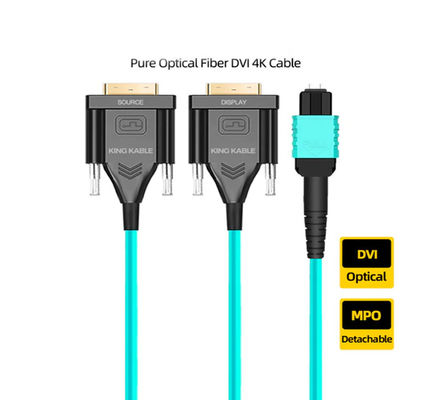 MPO Fiber Cable DVI Standard Signal Port Kompatibel Dengan DP 1.4 Protocol Mendukung 4K Ultra HD Video System