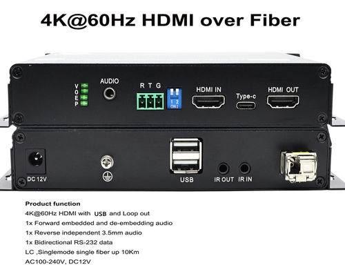 HDMI 4K Optical Extender. 4K HDMI Over Fiber Solusi Jarak Panjang