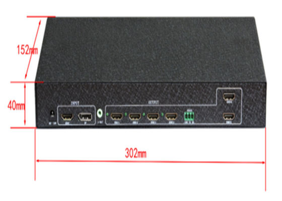 6 Channel Video Wall Controller 2x3 3x2 dengan RS232 Control untuk 6 TV Splicing