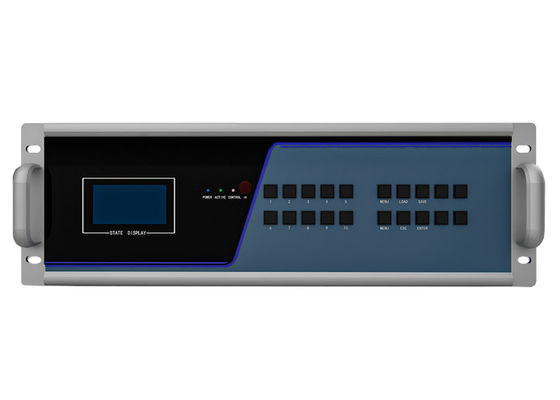 Daya redundant didukung 88 Port 3.5 U Fiber KVM Transmitter dan Receiver Node KVM Fiber Matrix