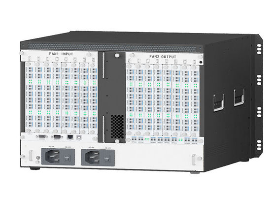 7 U 136 Port Fiber Kvm Pemancar dan Penerima Node Kvm Fiber Matrix