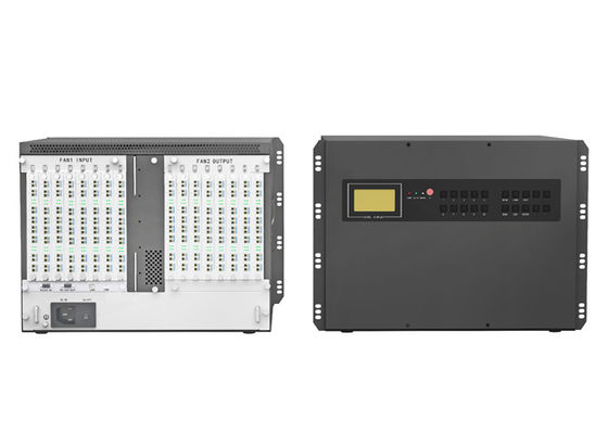 Node Pemancar dan Penerima KVM Serat 17 Slot KVM Melalui Serat Optik
