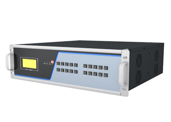 3840x2160 60hz Dan Kompatibilitas Kebawah Advanced FPGA 88 Port 3.5 U Fiber KVM Matrix