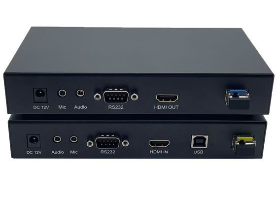 4k HDMI &amp; usb kvm melalui kit pemanjang serat optik