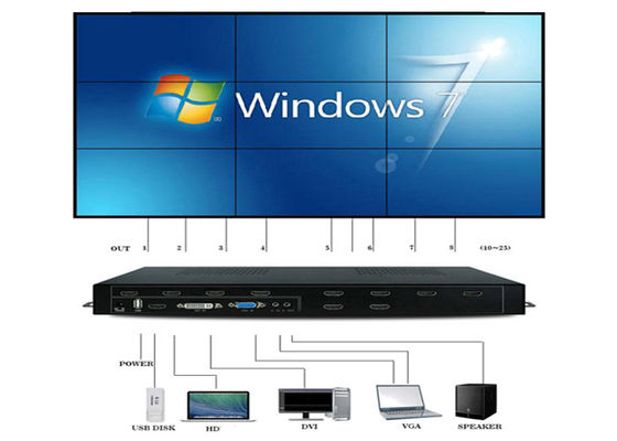 HDMI 1 In 9 Out 1080P VGA Video Wall Prosesor 2x2 3X3 3x2 4x2