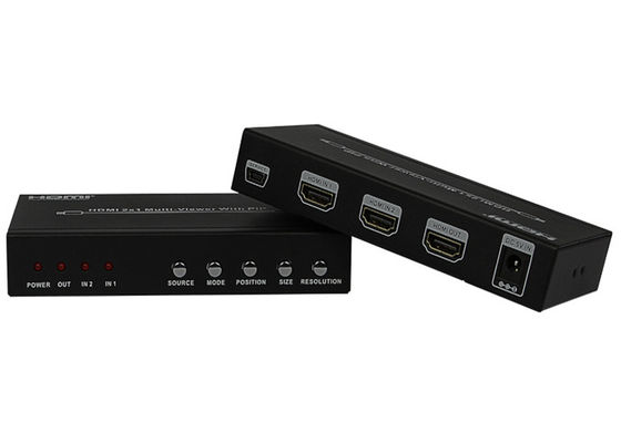 DC 5V 1A PIP HDMI 2x1 MultiViewer Tipe Wanita Port Output Input