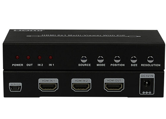 DC 5V 1A PIP HDMI 2x1 MultiViewer Tipe Wanita Port Output Input